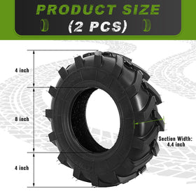 CMOOD 4.80/4.00-8 tires compatible with many garden devices
