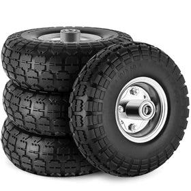 CMOOD 4.10/3.50-4 side view 10in solid tire for smooth mobility