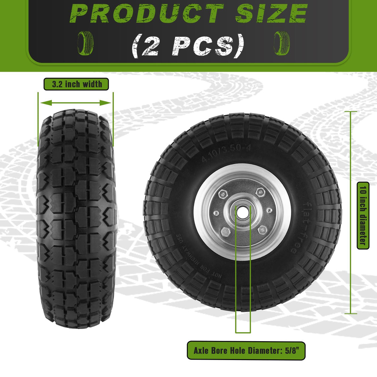 CMOOD tire tread pattern close-up enhances grip on varied terrain