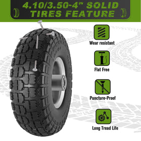 CMOOD polyurethane wheel with durable core resists wear