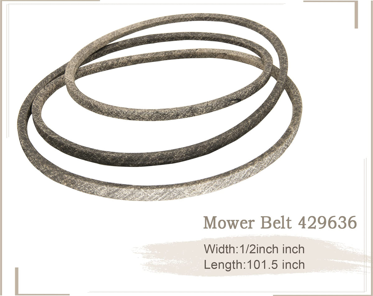 CMOOD 429636 belt close-up showing reinforced synthetic rubber for durability