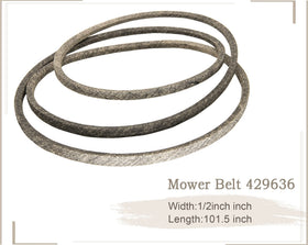 CMOOD 429636 belt close-up showing reinforced synthetic rubber for durability