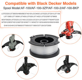 CMOOD AF100 spool caps and springs securing reliable line feeds
