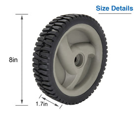 CMOOD wheels fit Husqvarna and Sears models for smooth self-propelled mowing.