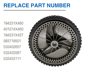 CMOOD replacement front wheels for Craftsman self-propelled mowers; easy swap.