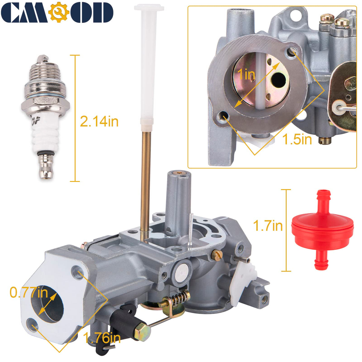 CMOOD spark plug for reliable ignition in 5 HP Briggs & Stratton units