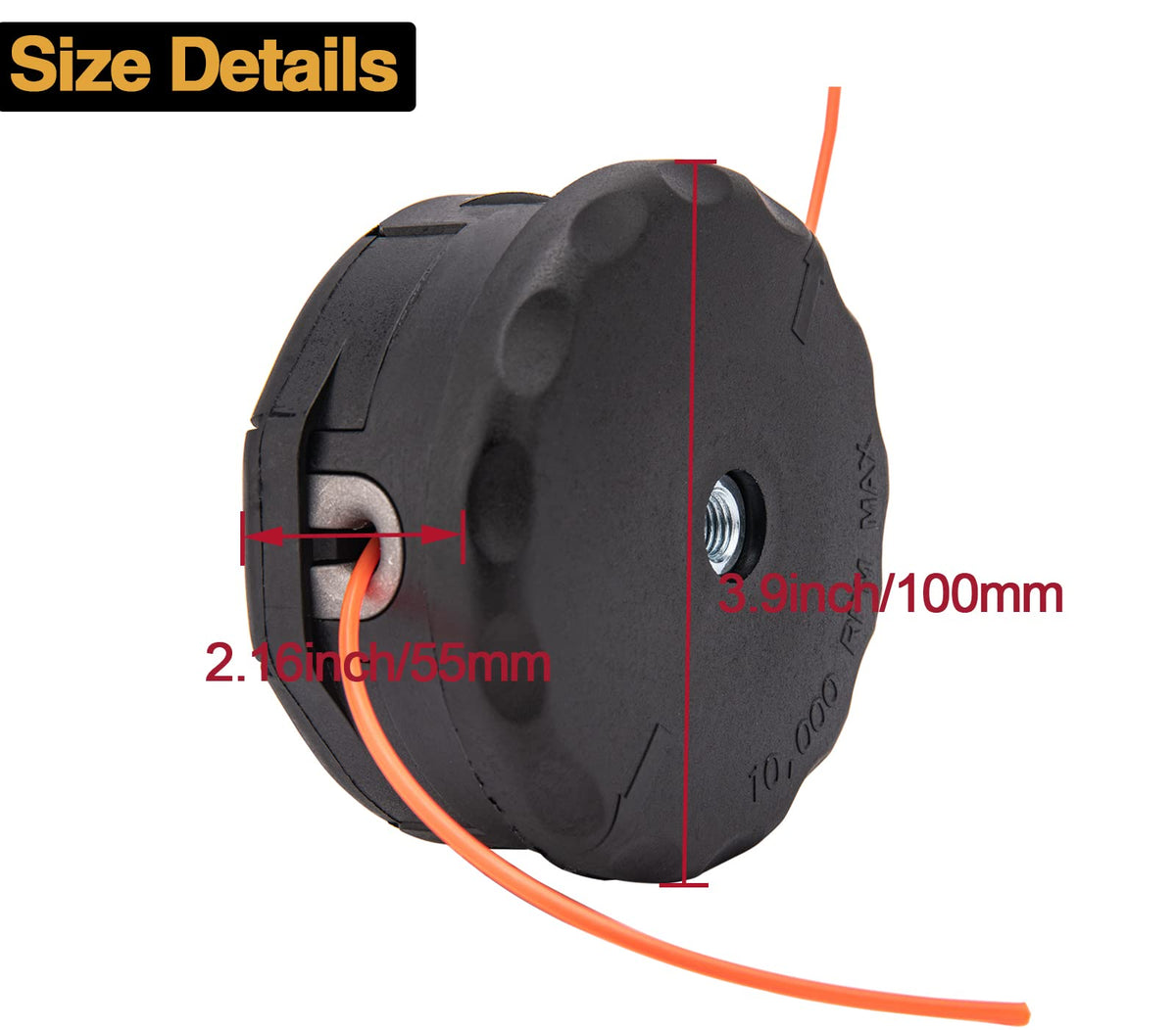 CMOOD 3-pack trimmer heads provide convenient, cost-effective replacements.
