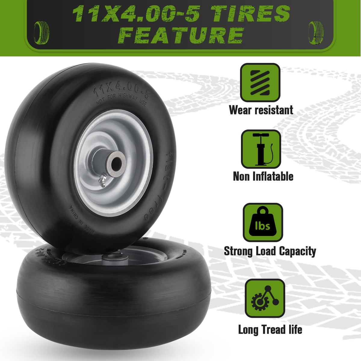 CMOOD 350 lb dynamic load capacity supports demanding mowing tasks.