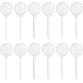 Cmaqpw 12-pack large self-watering bulbs with clear plastic for effortless plant hydration.