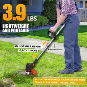 Cn2lxya adjustable-length weed wacker helps comfortable operation.