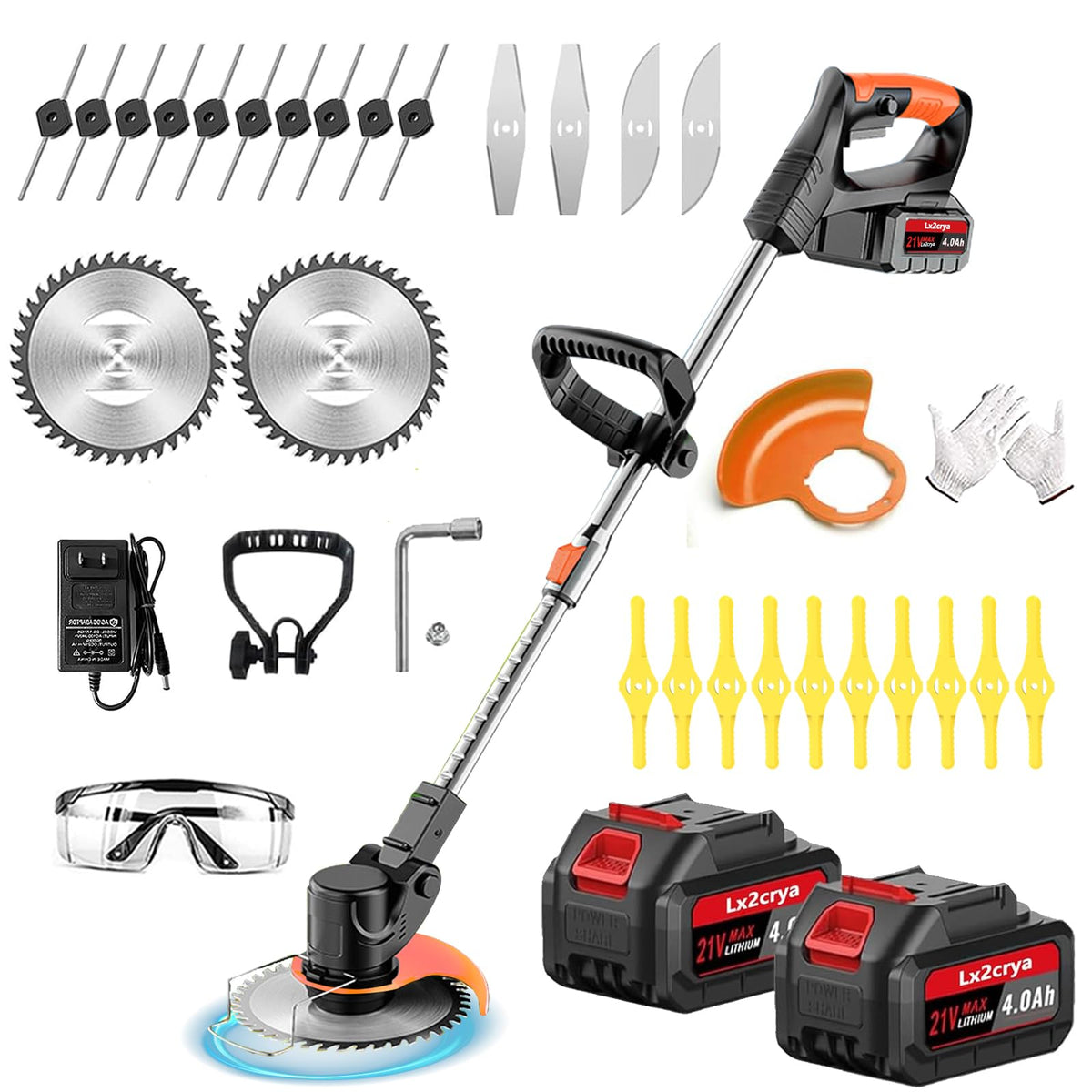 Cn2lxya electric weed wacker compact design for easy yard cleanup.