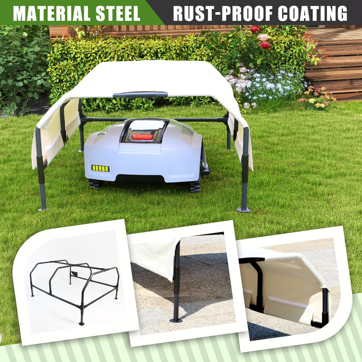 CNAINFC Robot Mower Garage easy installation on lawn or hard surface