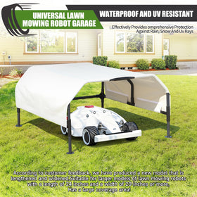 CNAINFC Robot Mower Garage waterproof canopy protecting the mower from rain