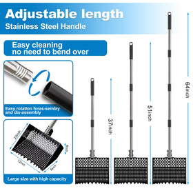 CNCNCR adjustable stainless steel handle extends from 24 to 64 inches