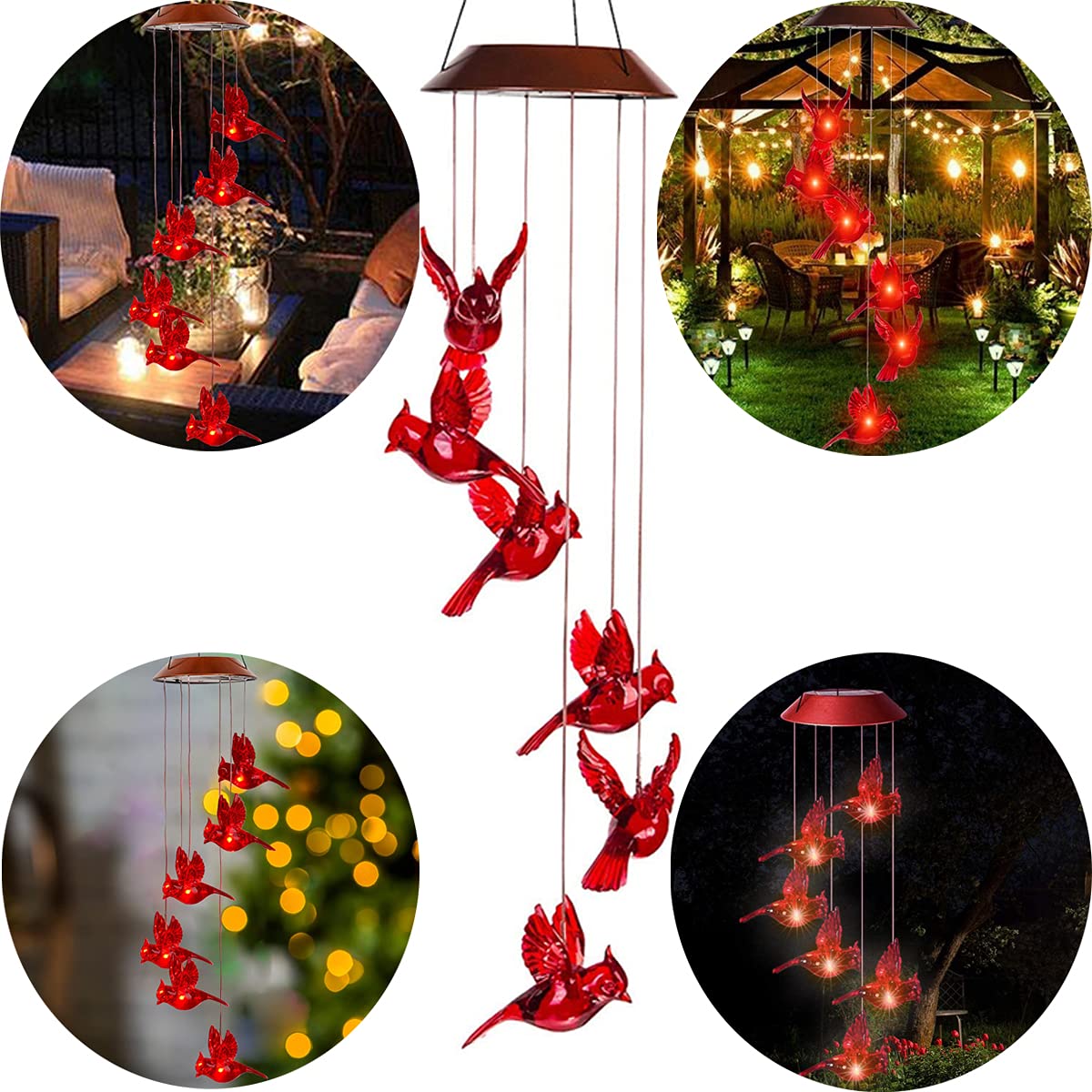 cnstorm Cardinal chimes create soothing outdoor atmosphere with musical tones