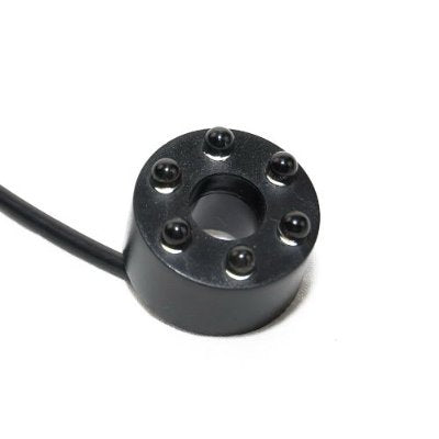 CNZ 6-LED cool white submersible fountain ring at water outlet for vivid lighting.