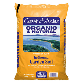 Coast of Maine Cobscook Blend soil close-up showing rich texture for healthy roots.