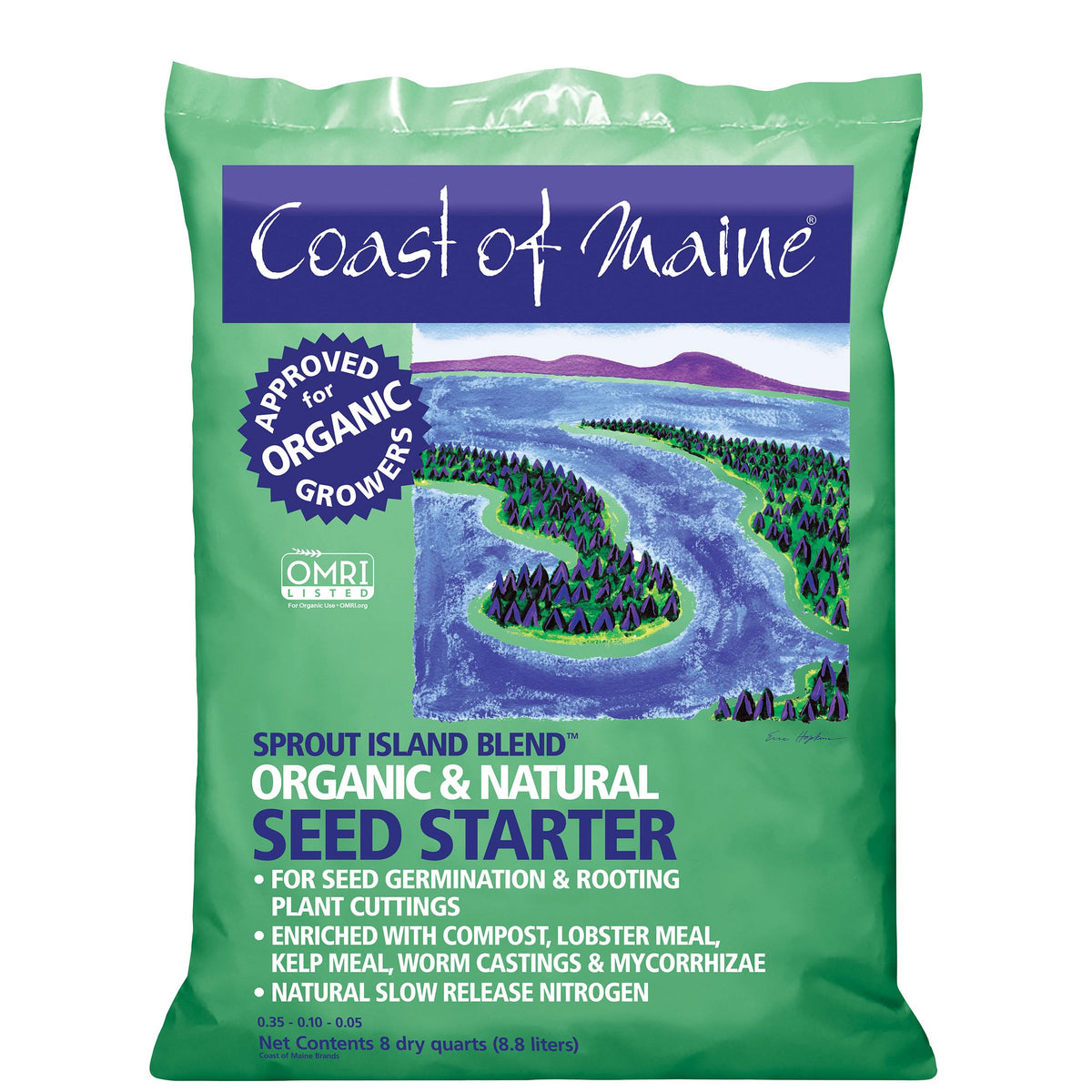 Coast of Maine Sprout Island Seed Starter bag ready-to-use for germination