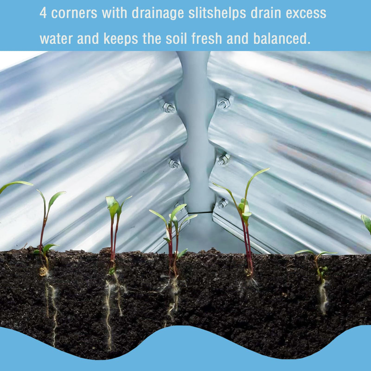 COATTOA 32-inch height reduces bending for comfortable gardening.