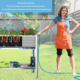 COATTOA easy-assembly kit enables quick setup of the raised garden bed.