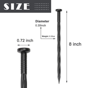 COBARYEN spiral landscape spike for tent use provides sturdy ground anchoring.