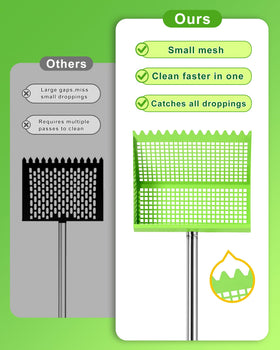 COBERSY 2-in-1 rake and sifting design streamlines waste removal.
