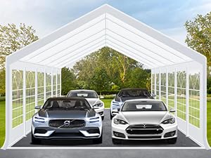 COBIZI 20x40 temporary shelter for carport or camping.