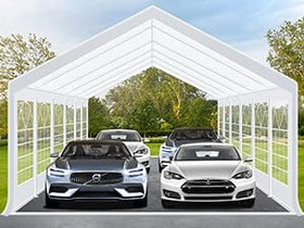 COBIZI 20x40 temporary shelter for carport or camping.