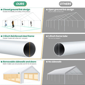 COBIZI built-in sandbags provide stable anchoring in windy conditions.