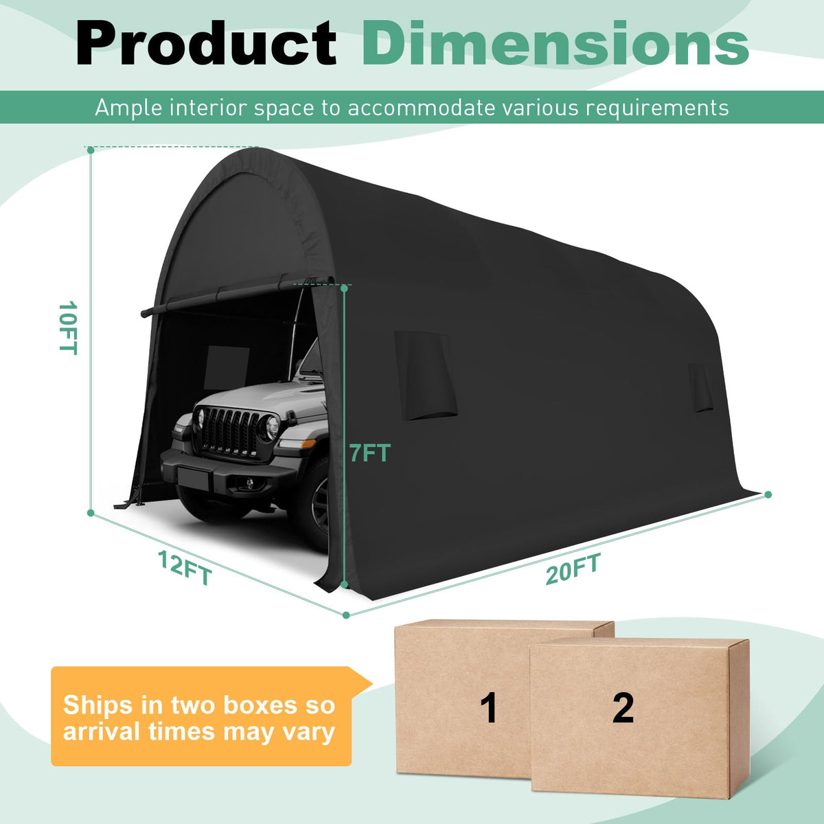 COBIZI carport removable-doors highlights easy entry and quick secure access.