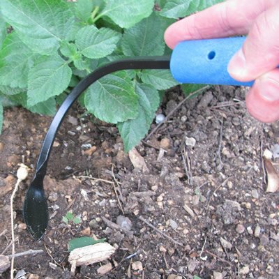 CobraHead Original curved-head plow cuts through soil smoothly