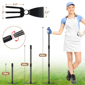 Coconut adjustable-length poles for customized tool height