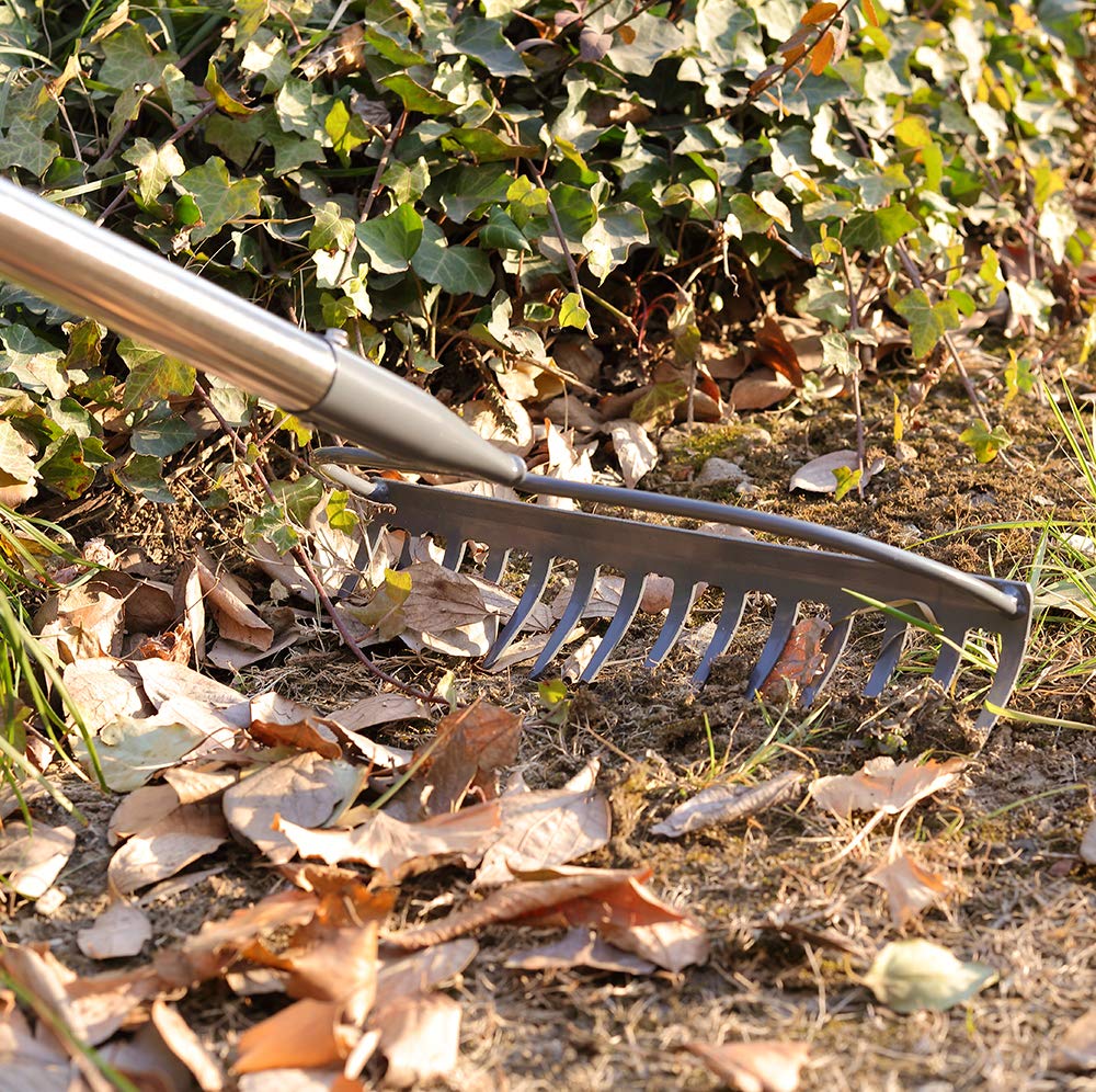 Easy assembly and compact storage of the COCONUT garden rake
