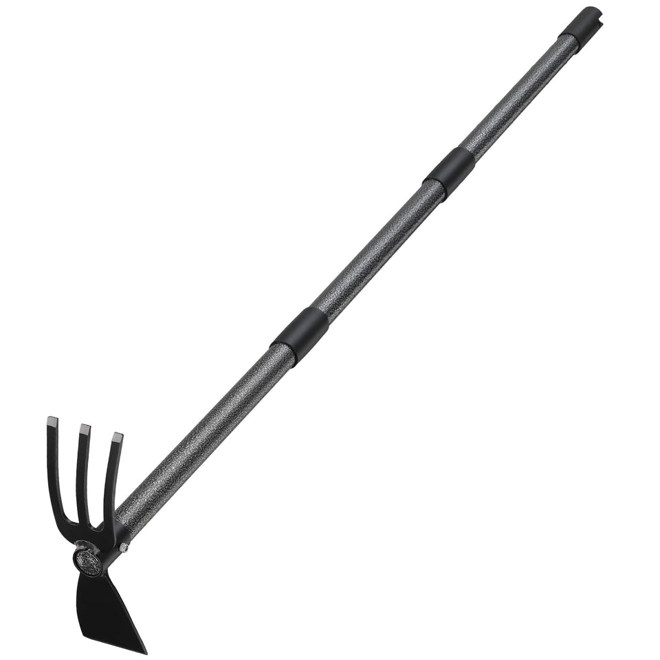 Coconut Hoe Garden Tool with 45-inch handle for easy weed removal