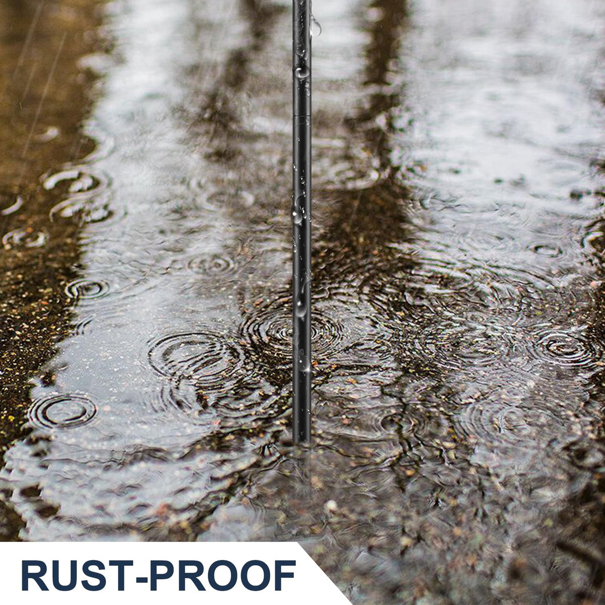 COCONUT metal probe rod works in wet soil for reliable ground detection