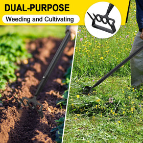 COCONUT 2-in-1 stirrup hoe and cultivator for effortless weeding