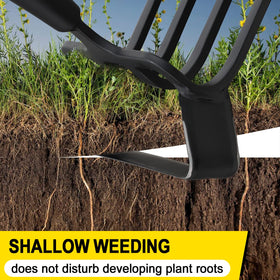 COCONUT garden tool supports early-season cultivation around seedlings