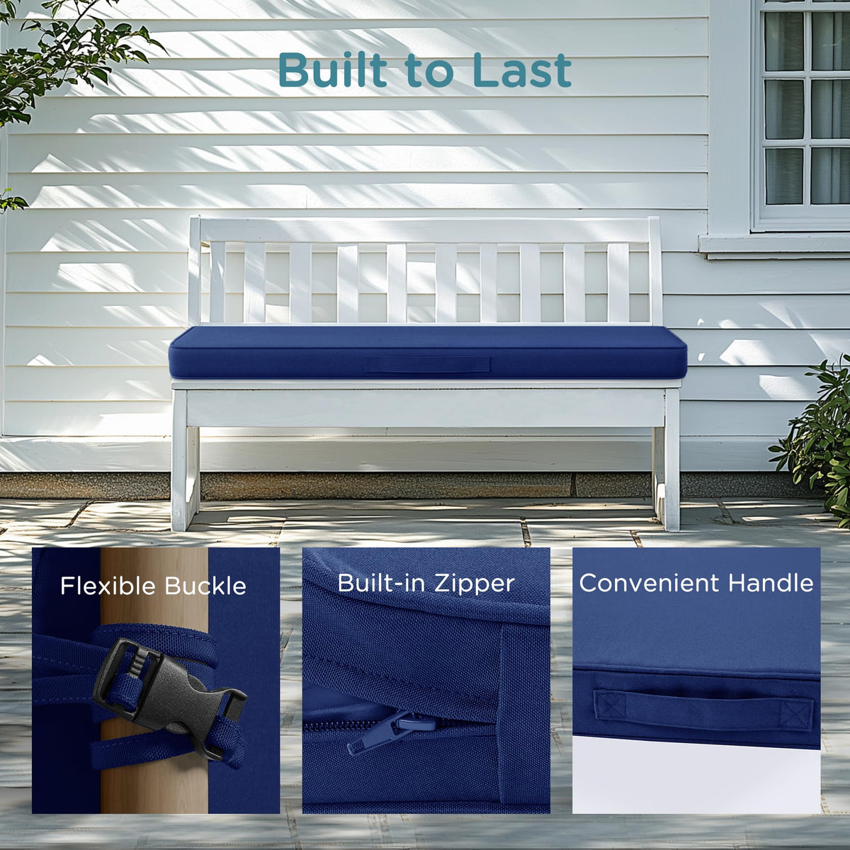 Codi cover is machine-washable for easy outdoor cleaning.