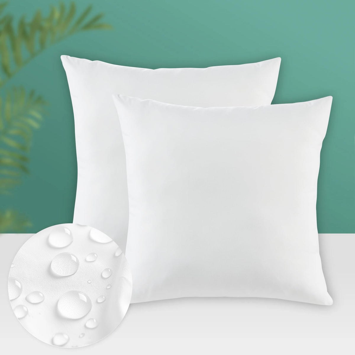 Codi 16x16 outdoor pillow inserts set of 2 on a patio chair for outdoor comfort