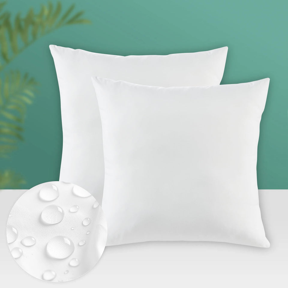 Codi 16x16 outdoor pillow inserts set of 2 on a patio chair for outdoor comfort