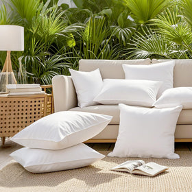 Codi outdoor pillow inserts close-up on water-resistant liner for protection