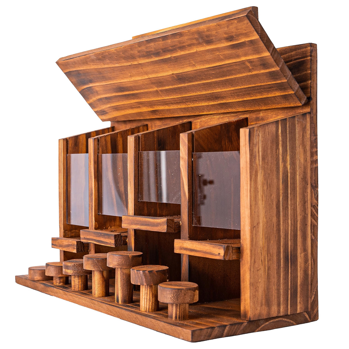 CODIN Squirrel Feeder Table seed compartments visible for varied seed types.