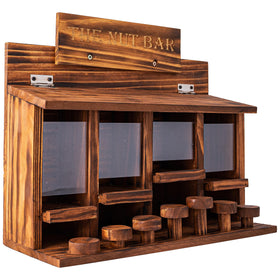 CODIN Squirrel Feeder Table mounting holes for wall or tree installation.