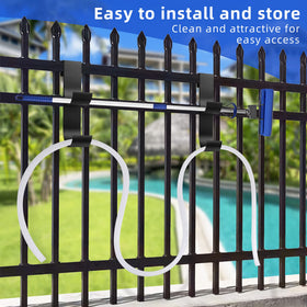 Codree fence hook supports up to 30 pounds per bracket for heavy gear.