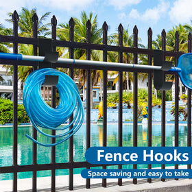 codree fence hooks for outdoor pool gear hanging and organization