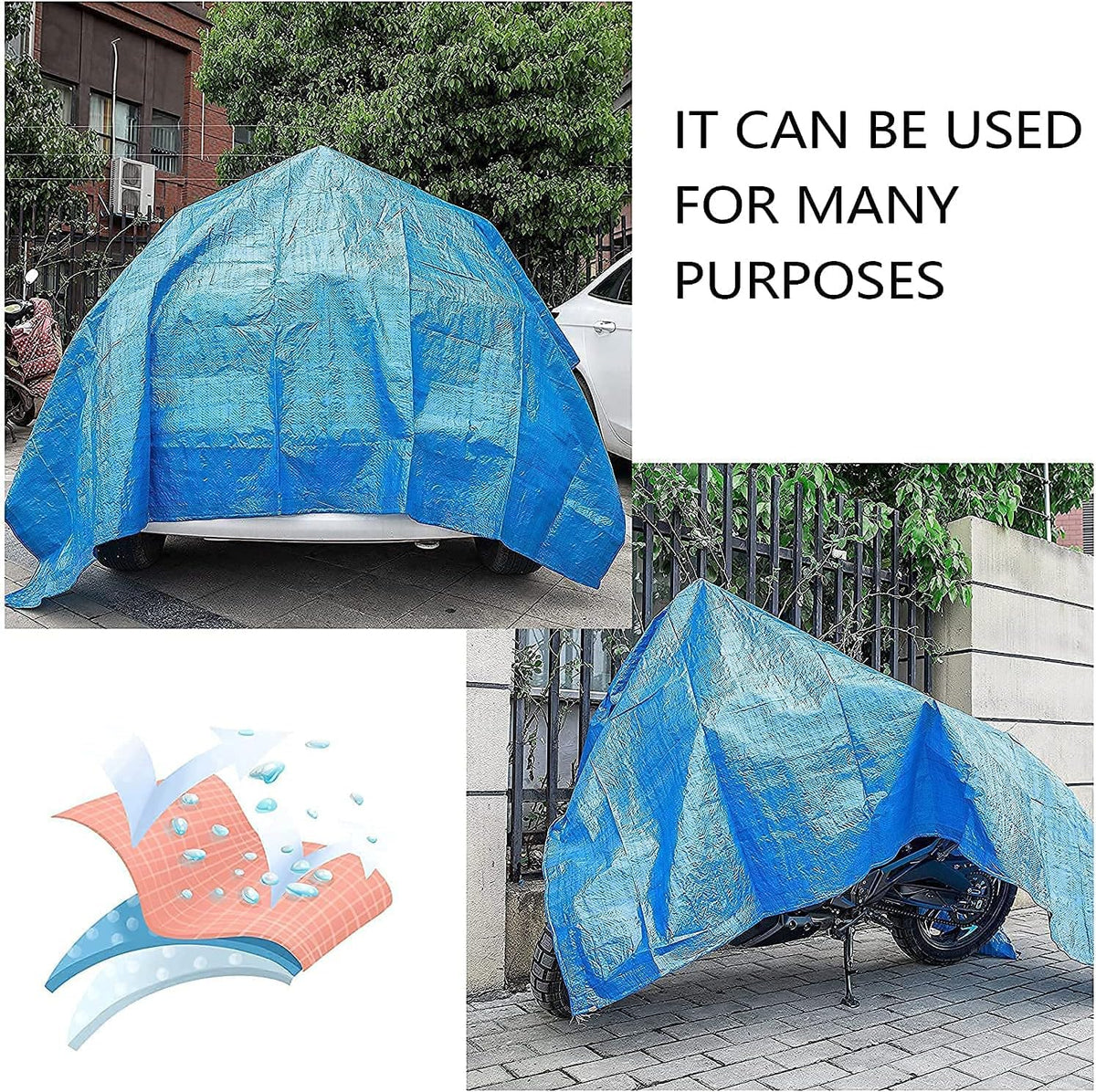 Codree multipurpose ground cloth usable for camping and outdoor objects