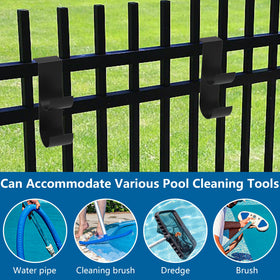 codree pool equipment hanging hook for hoses, brushes and poles