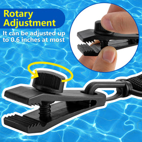 Codree universal-fit straps adjust up to 0.6 inches for various cover thicknesses.