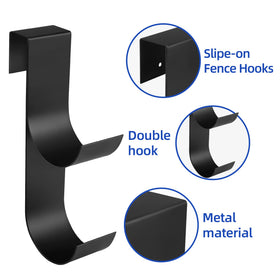 Codree slide-on hook fits pool rails for quick, screw-free installation.