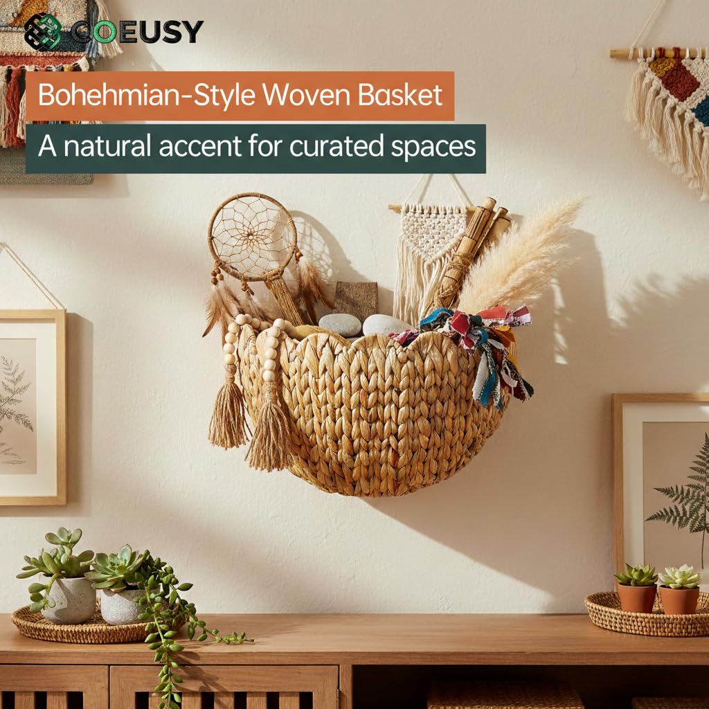 Coeusy basket for kitchen herbs and compact organizers.